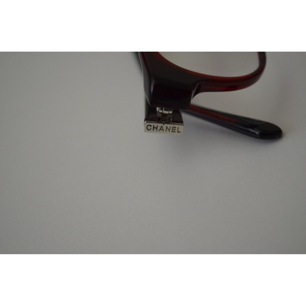 CHANEL 3243 c.539 Tweed Bordeaux Brown Red Eyeglasses Frames Italy 53-16-135 - Picture 7 of 15